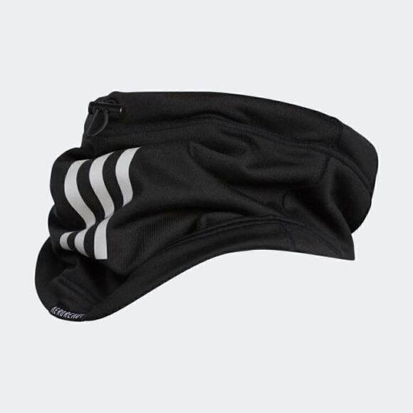 Adidas Alphaskin Snood Face Cover Scarf Adjustable Aeroready Black White Gray - Picture 3 of 4